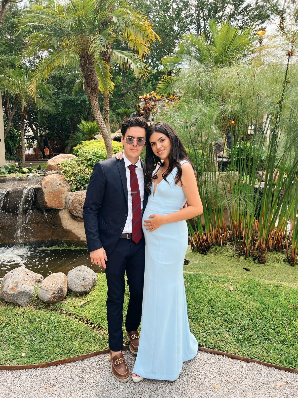 Macie - vestido largo azul - Lend the Trend renta de vestidos mexico