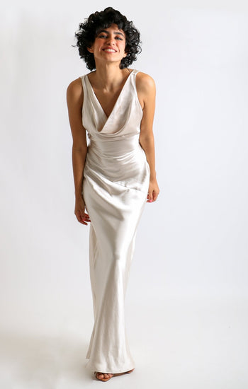 Marisa - champagne - Lend the Trend renta de vestidos mexico