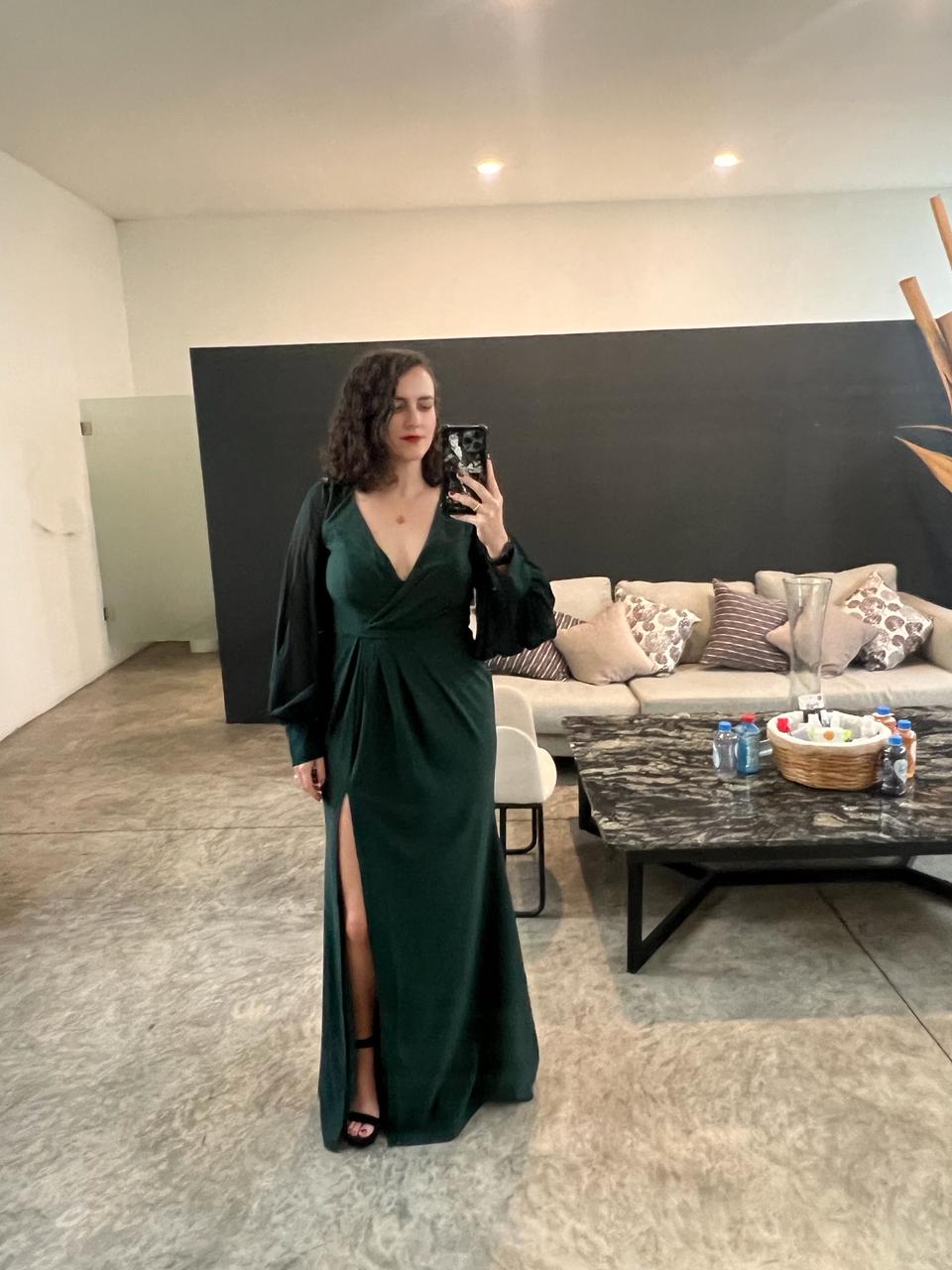 Overy - verde - Lend the Trend renta de vestidos mexico
