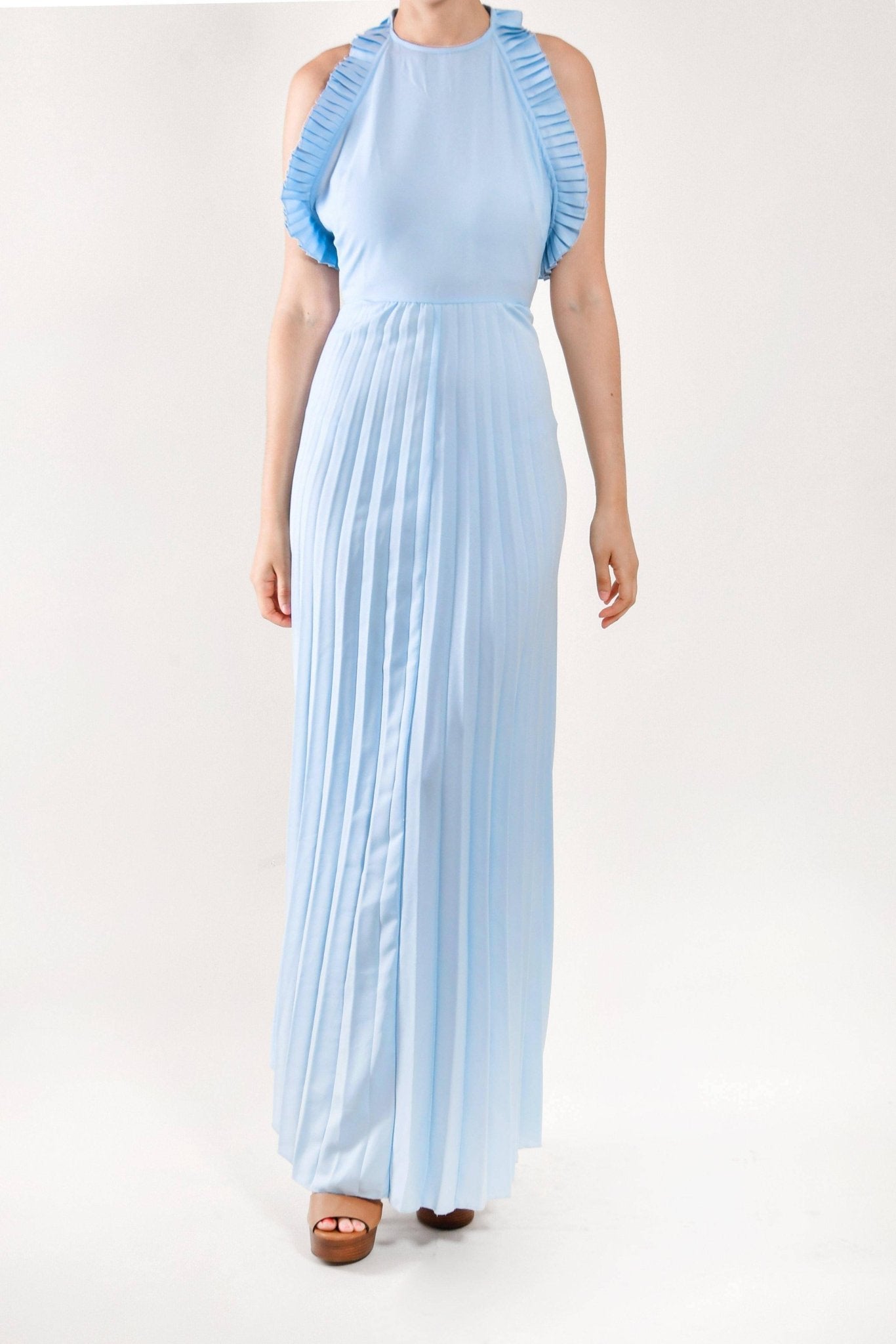 Valentina - vestido largo azul - Lend the Trend renta de vestidos mexico